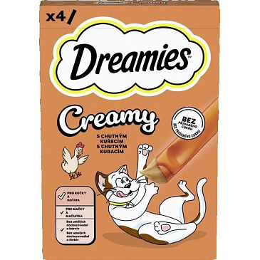 Dreamies Creamy s kuřecím 4x10g