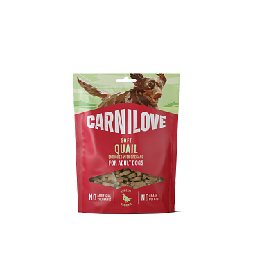Carnilove Dog pamlsek křepelčí s příchutí oregáno 200g