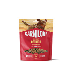Carnilove Dog pamlsek pštrosí s ostružinami pro imunitu 200g