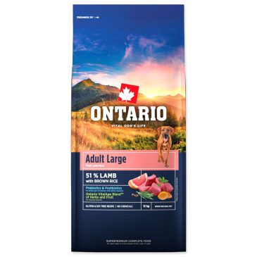 Ontario Adult Large Lamb & Brown Rice 12 kg
