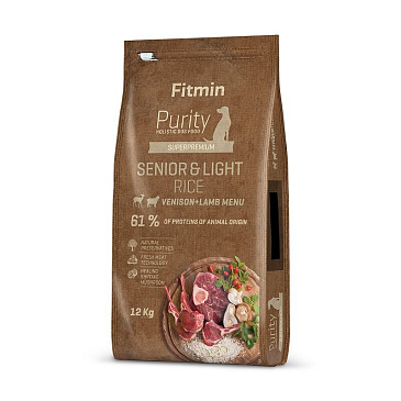 Fitmin Purity Senior & Light Venison & Lamb krmivo pro psy 2 kg