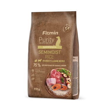Fitmin dog Purity Rice Semimoist Rabbit&Lamb 800g