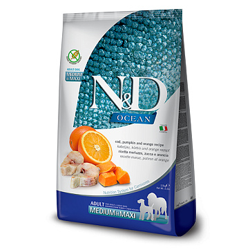 N&D Ocean Cod, Pumpkin & Orange Adult Medium & Maxi 12kg