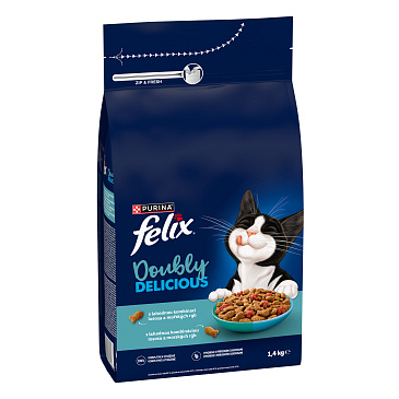 Felix Doubly Delicious Adult losos/mořská ryba 3 kg