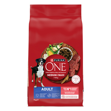 ONE Medium / Maxi Adult Dog 7 kg s hovězím