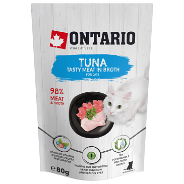 Kapsička Ontario Tuna in Broth 80g