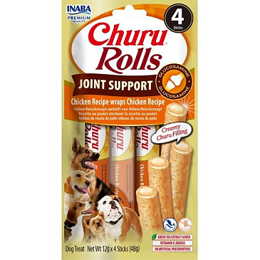 Inaba Churu Rolls Joint Support dog snack kuře 4 x 12 g