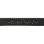 Rustic kožený obojek Heartbeat - L 47-55cm/40mm, černá