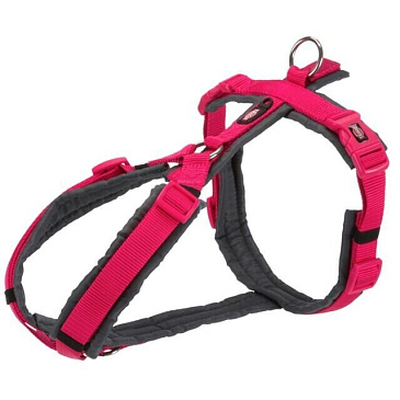 PREMIUM trekingový postroj, fuchsia/grafit L