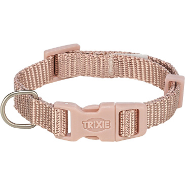 Nylonový obojek PREMIUM, tělová-světle růžová  M-L 35-55cm
