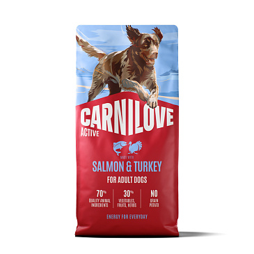 Carnilove Dog Active Salmon & Turkey Adult 12 kg