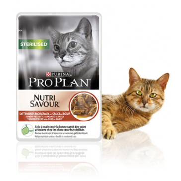 ProPlan Cat Steril Kapsička hovězí 85g