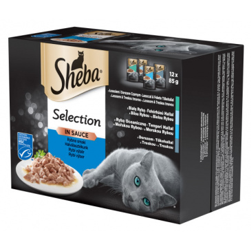 Sheba Selection in Sauce rybí výběr 12 x 85 g