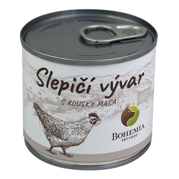 BOHEMIA Slepičí vývar s kousky masa 140ml