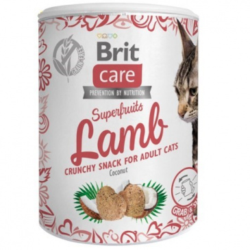 Brit Care Cat Snack Superfruits Lamb 100g