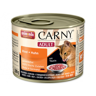 ANIMONDA Carny cat adult hovězí+kuřecí 200g