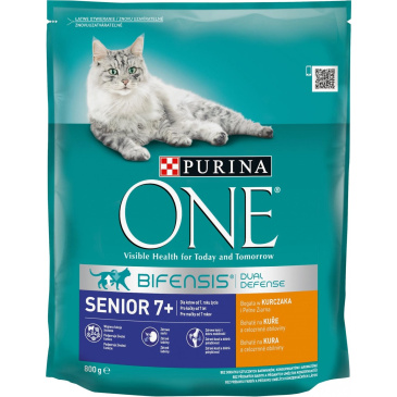 Purina One Bifensis Senior 7+ kuře/celozrnné obiloviny 800 g