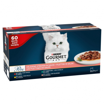 Gourmet Perle Multipack Minifiletky ve šťávě 60 x 85 g