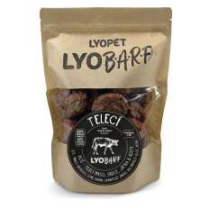 Lyopet Telecí BARF pro psy - mrazem sušené LyoBARF nugety 6 ks