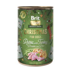 Brit Care Dog Christmas can Rabbit - vánoční konzerva králík 400g