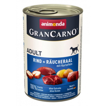 Grancarno konzerva 400g uzený úhoř + brambory