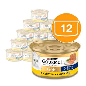 Gourmet Gold s kuřetem - paštika 12 x 85g