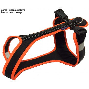 Zero DC Postroj SHORT neon oranž - černá S