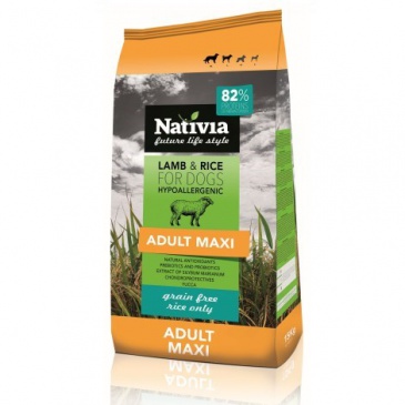Nativia Adult Maxi Lamb&Rice 15kg 