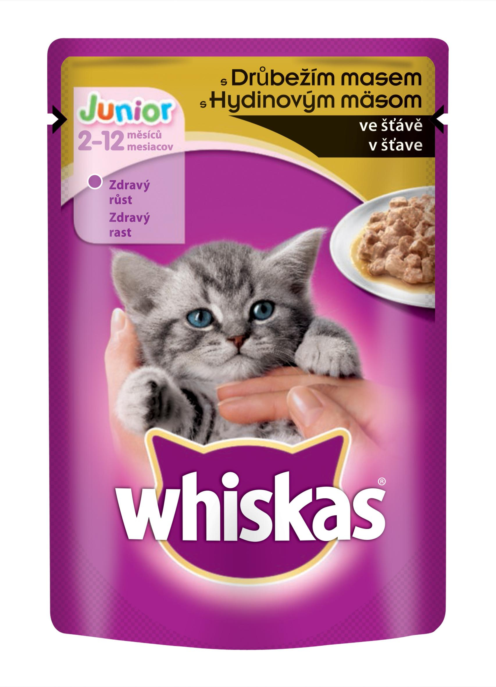 Whiskas kapsička 100g Junior Hovězí ve šťávě Twiko