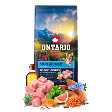 Ontario Senior All Breeds Monoprotein Turkey & Sweet Potatoes 12kg