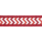 Obojek Red Dingo 15 mm x 24-36 cm - Ziggy reflexní červená