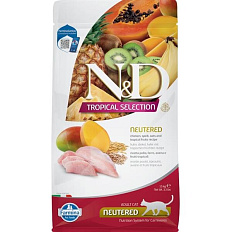 N&D TROPICAL SELECTION Cat LG Chicken Neutered Adult 1,5 kg