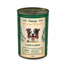 Fitmin dog NP tin lamb & beef 400g