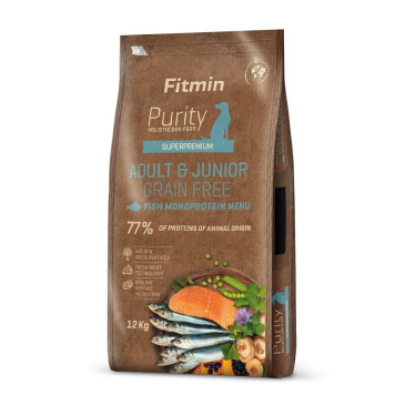Fitmin dog Purity Rice Grain Free Adult & Jumior Fish Menu 12 kg 