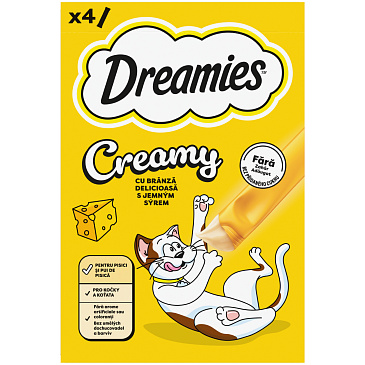 Dreamies Creamy se sýrem 4x10g