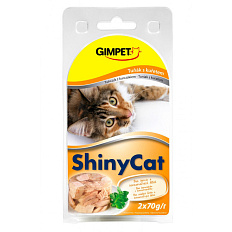 ShinyCat konzerva tuňák + kuřecí 2 x 70g