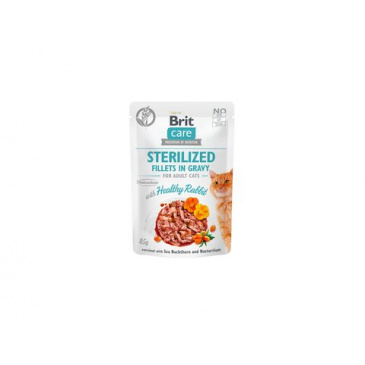 Kapsička Brit Care Cat Sterilised Fillets in Gravy Rabbit 85g