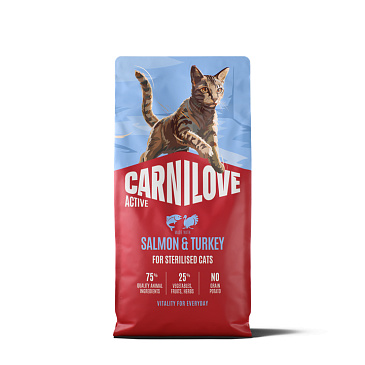 Carnilove Active Cat Salmon & Turkey for Sterilized Adult 6 kg