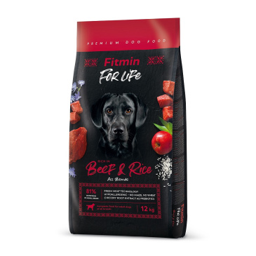 Fitmin dog  For Life Beef & Rice  12kg 