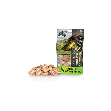 KIDDOG SUPER PREMIUM 100% králičí ledvinky sušené mrazem 50 g
