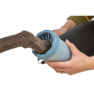 PAW CLEANER(čistič tlapek) - kalíšek k čištění tlapek, silikon/plast, modrá S-M