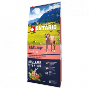 Ontario Adult Large Lam & Rice 12 kg