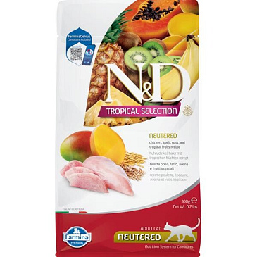 N&D TROPICAL SELECTION Cat LG Chicken Neutered Adult 300 g