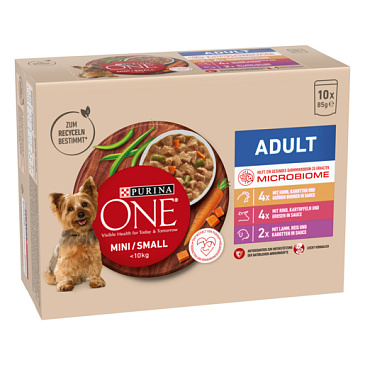 Purina ONE Mini Adult kapsička 10 x 85g