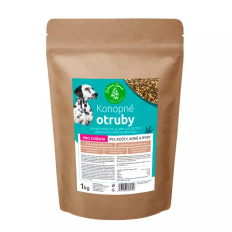 Zelená Země Konopné otruby pro zvířata (psy, kočky, koně, ryby) 1kg