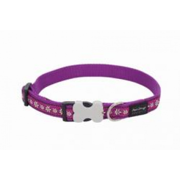 Obojek Red Dingo 15 mm x 24-37 cm - Daisy Chain Purple