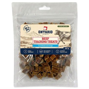 Pochoutka Ontario Pure Nature hovězí výcviková 100g