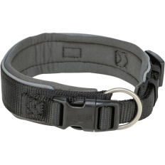 PREMIUM obojek extra široký, černá/grafit  M-L 40-48 cm/ 40 mm