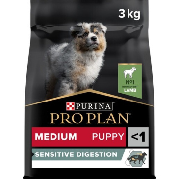 Pro Plan Medium Puppy Sensitiv Digestion 3kg jehněčí