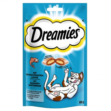 DREAMIES pochoutka s lososem 60g